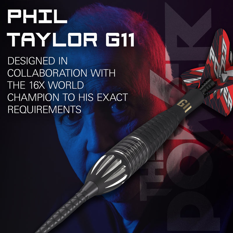 PHIL TAYLOR RAW POWER G11 95% STEEL TIP DARTS