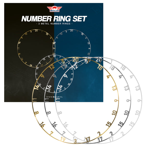 Bull's Metal Number Ring Set