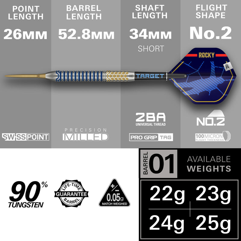 JOSH ROCK G1 SP STEEL TIP DARTS 2025